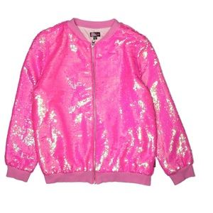 Jojo Siwa Pink Flip Sequin Jacket XL